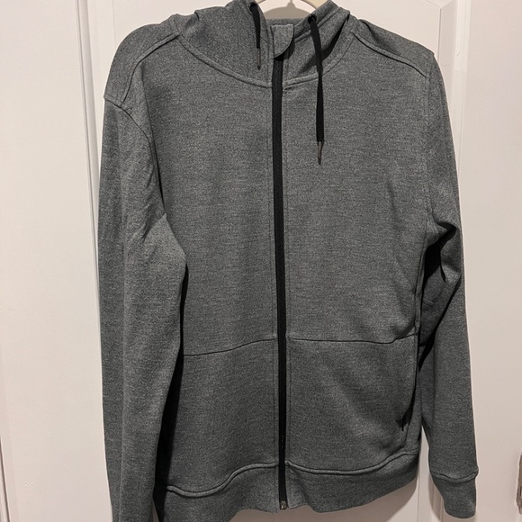 Wool & Prince Interlock Zip Hoodie Merino Wool Medium Gray - Picture 1 of 5